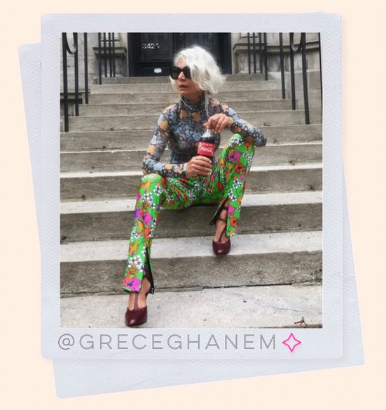 @greceghanem official  style icon over 50