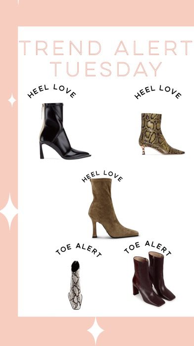 Lucy MacGill Trend Alert Tuesday: square heel and toe boots