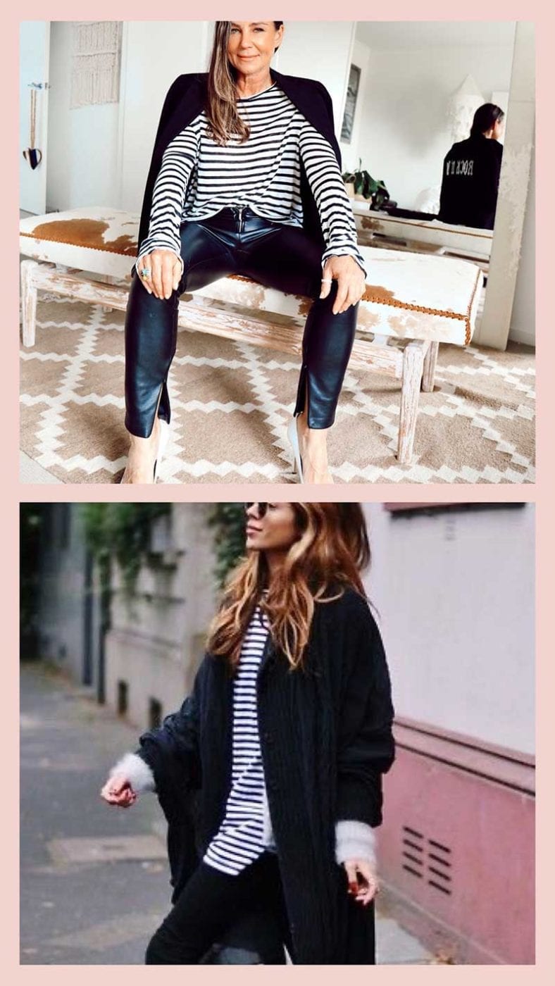 French look black and white stripes, Lucy MacGill Style Tribe