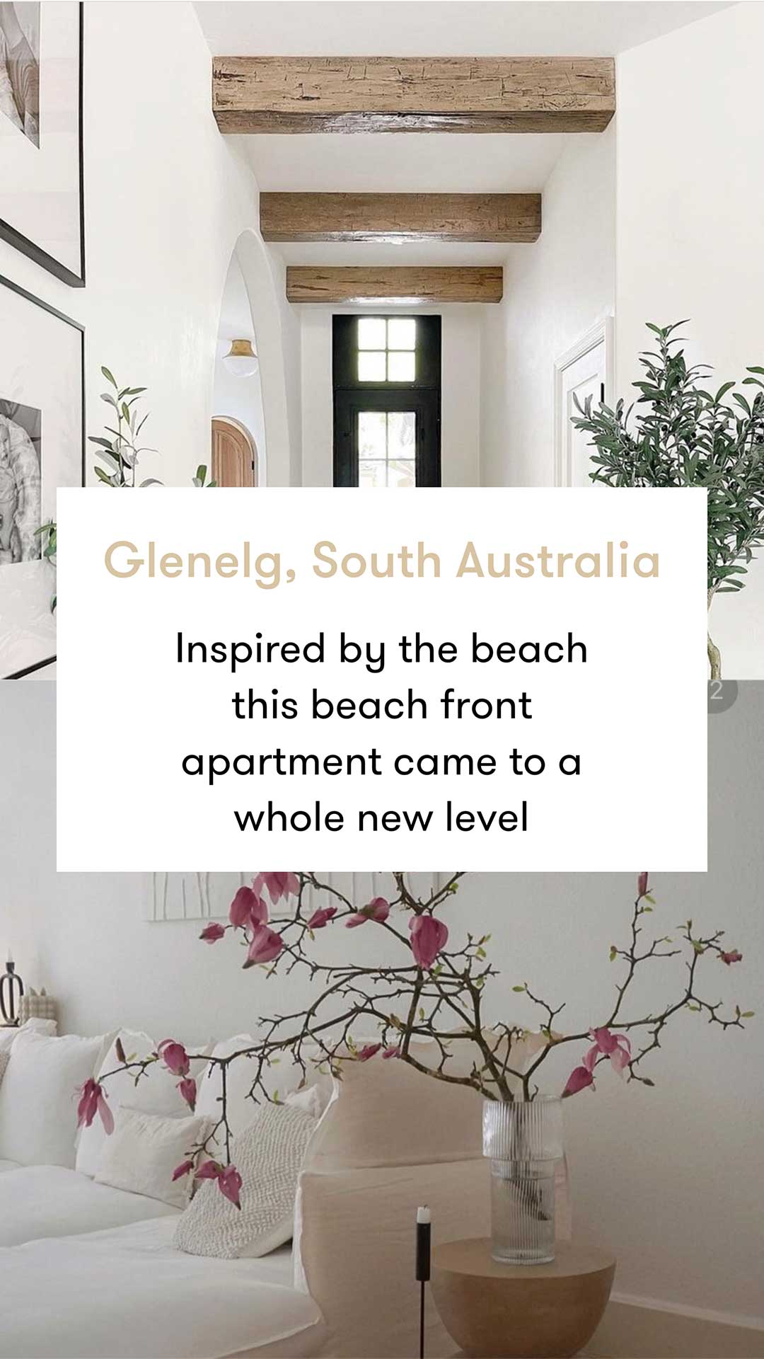 Lucy MacGill interior design Glenelg beachfront apartment