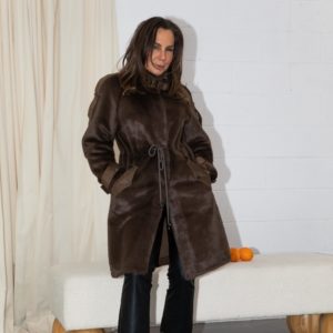 Angel Wings by Lucy MacGill fur collection Winter 23 - Chica Chica Chocolate Jacket