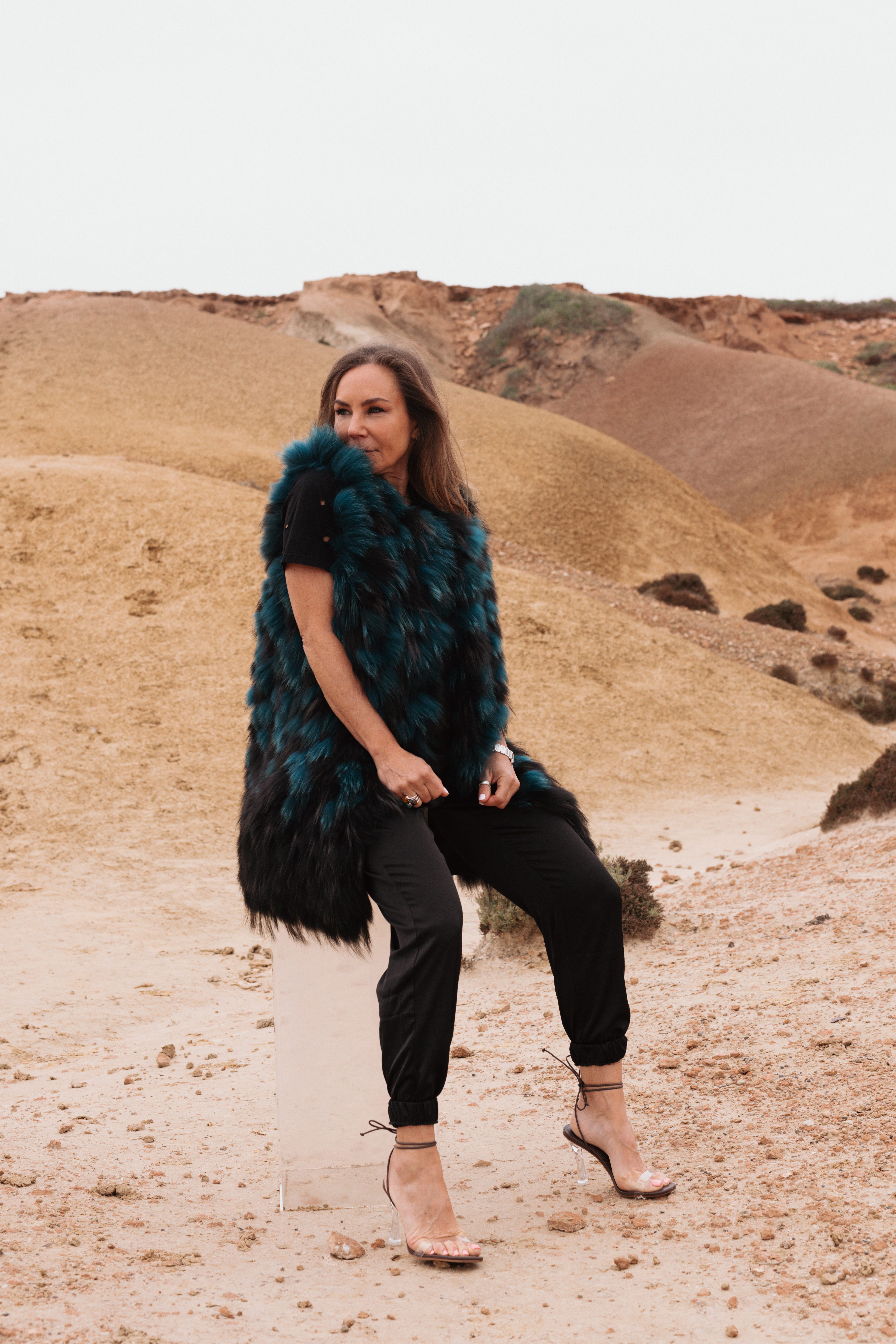 Bonnie Vest - fur vest - Angel Wings by Lucy MacGill fur collection Winter 23