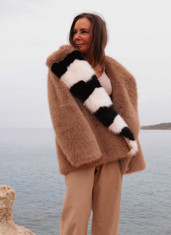 Angel Wings by Lucy MacGill fur collection Winter 23 - Aspen Jacket faux fur