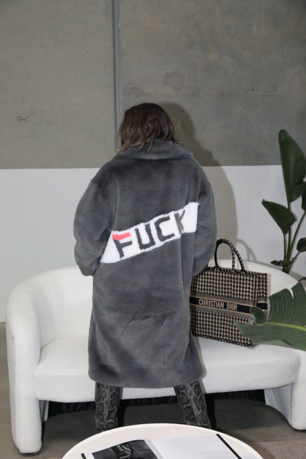 Lucy MacGill wearing Angel Wings Après Jacket