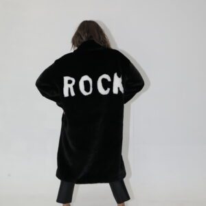 Lucy MacGill wears Angel Wings Rock Jacket